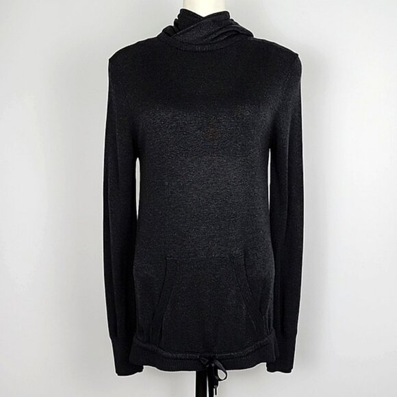 Lululemon Sweet Savasana Pullover Knit Cashmere Hoodie Heathered Black Size S - Picture 5 of 16